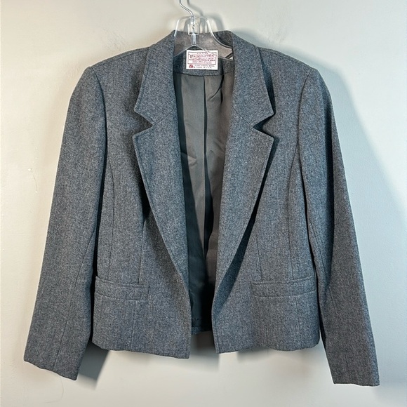 Pendleton Women Vintage 100% Virgin Wool Classic Blazer Sz 2P Academia Old Money - Picture 3 of 13